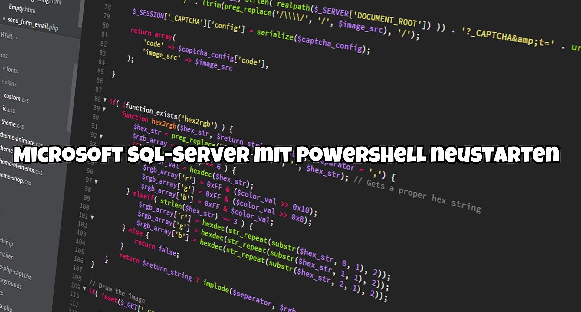 Microsoft SQL-Server mit Powershell neustarten