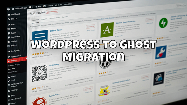Wordpress to Ghost Migration