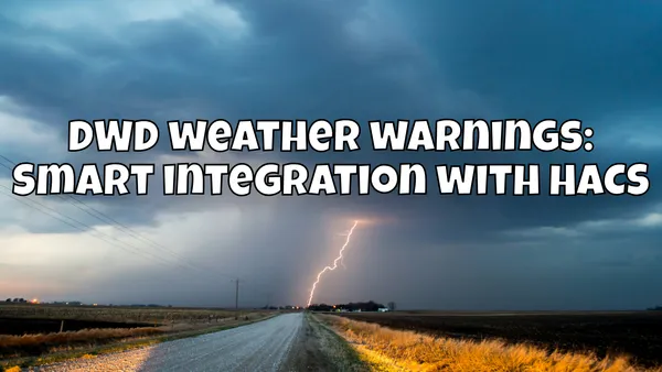 DWD weather warnings: Smart integration with HACS ⛈️